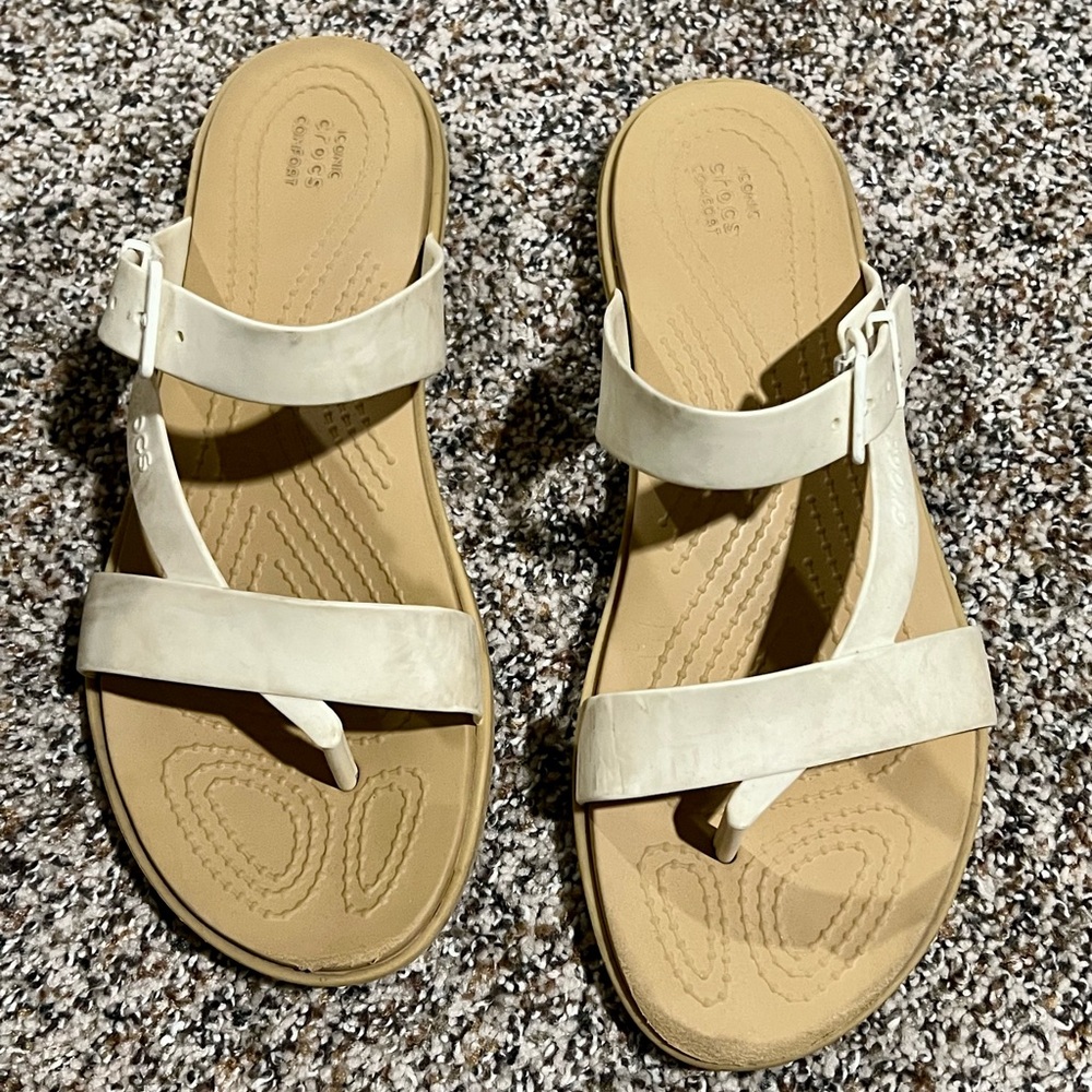 CROCS Women's Cream Sandals